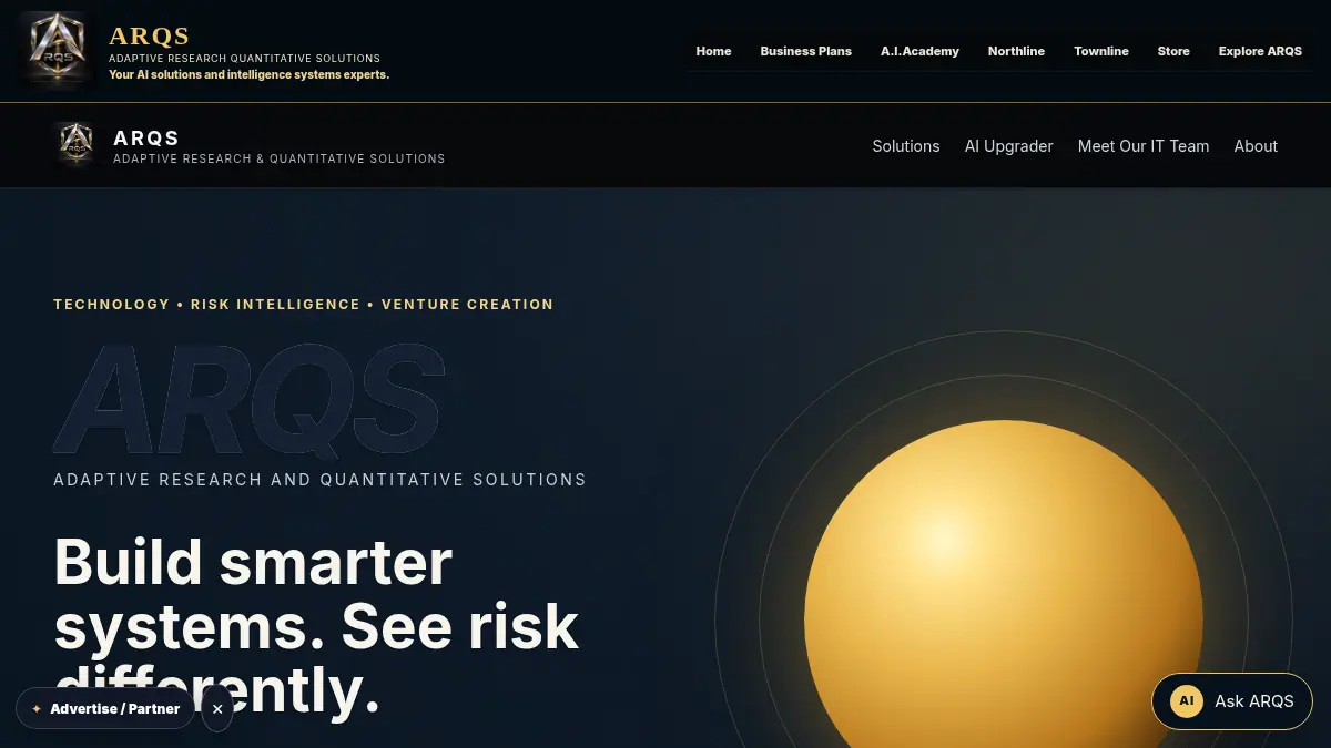 ARQS AI Upgrader v1 on /site/landing-v2.html