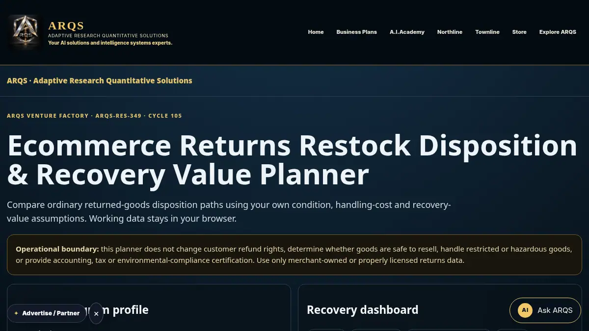 Ecommerce Returns Restock Disposition & Recovery Value Planner on /ecommerce-returns-restock-disposition-recovery-value-planner/