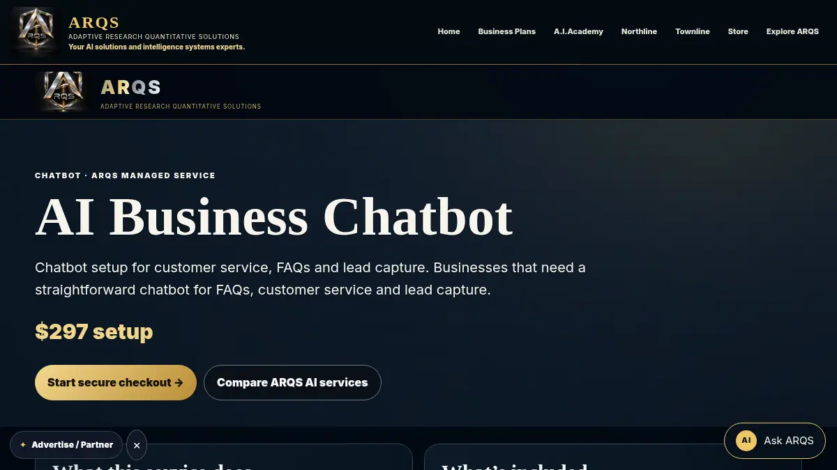 AI Business Chatbot on /products/ai-business-chatbot/
