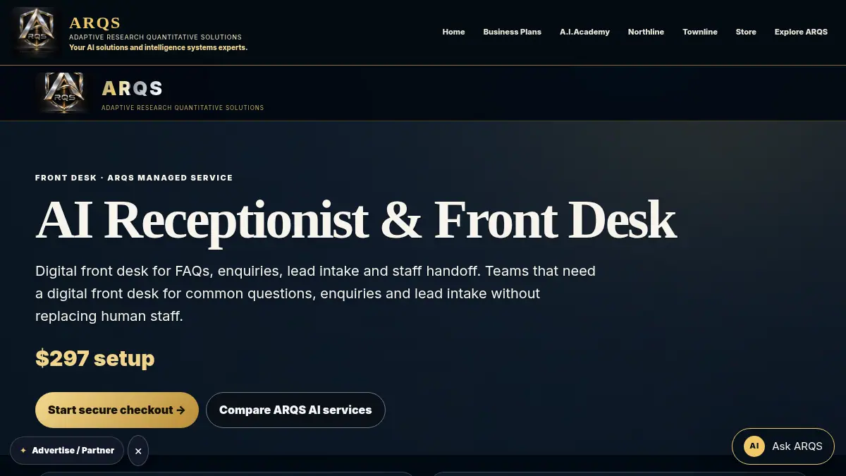 AI Receptionist & Front Desk on /products/ai-receptionist-front-desk/