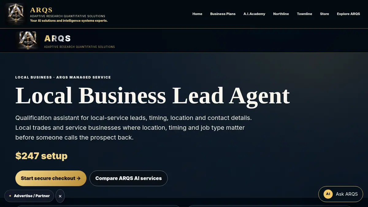 Local Business Lead Agent on /products/local-business-lead-agent/