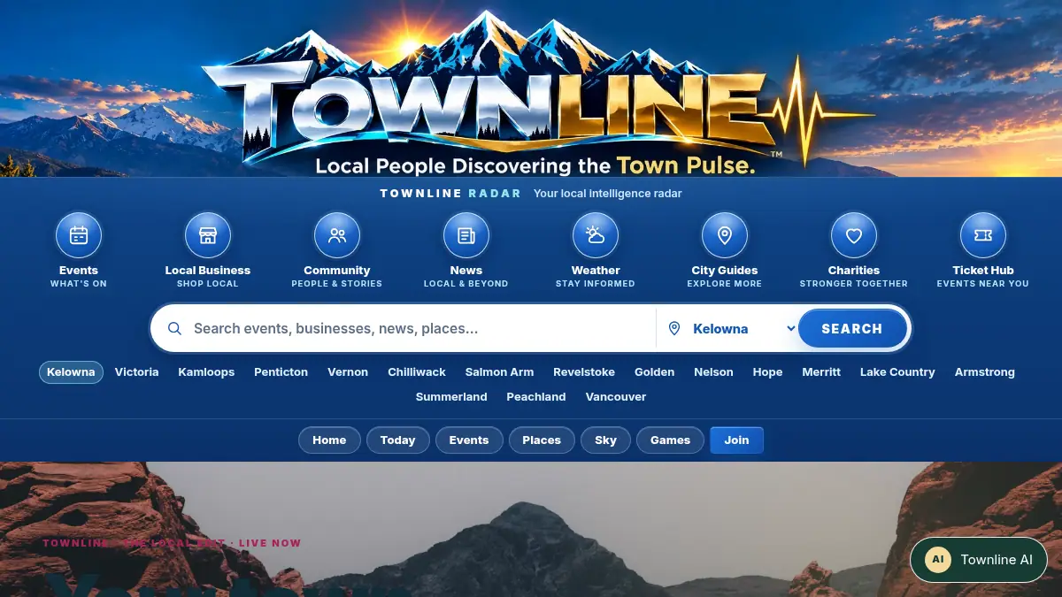 Townline Pulse redesign on /townline/local