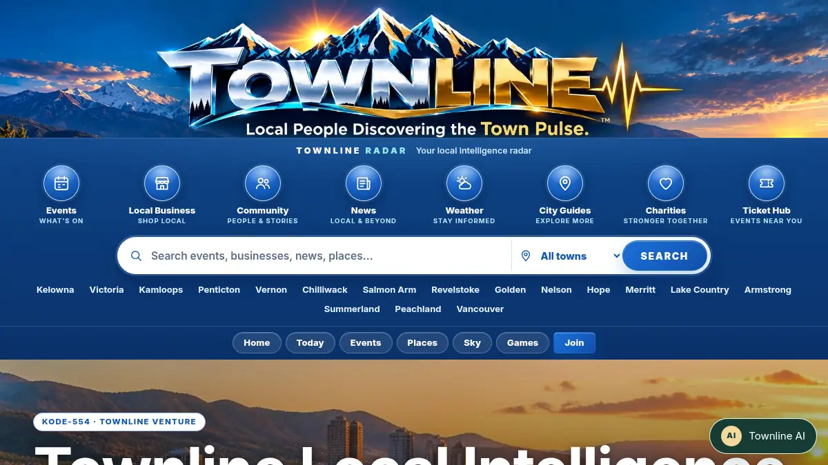 Townline Local Intelligence · on /townline/intelligence/