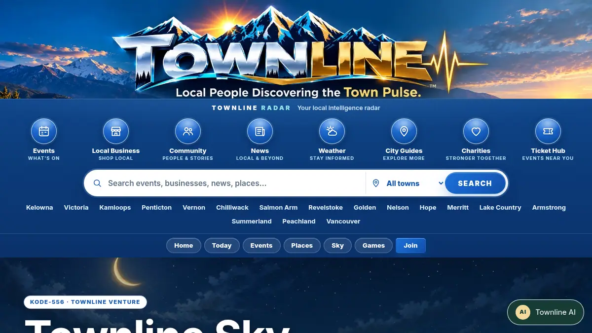 Townline Sky · on /townline/sky/