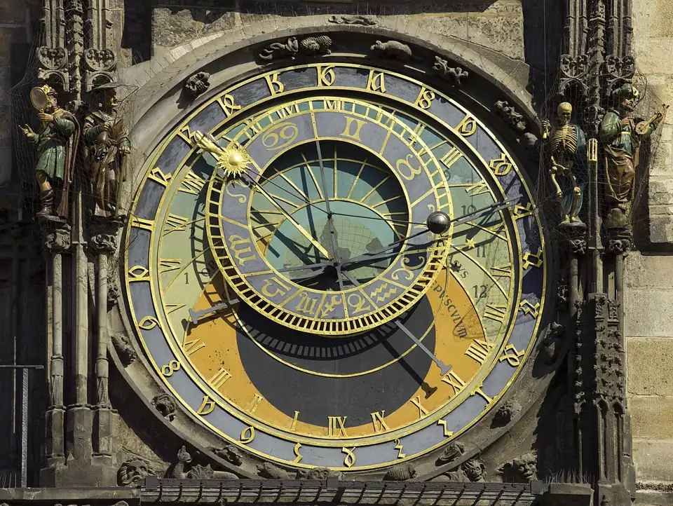 Photo: Czech-2013-Prague-Astronomical clock face