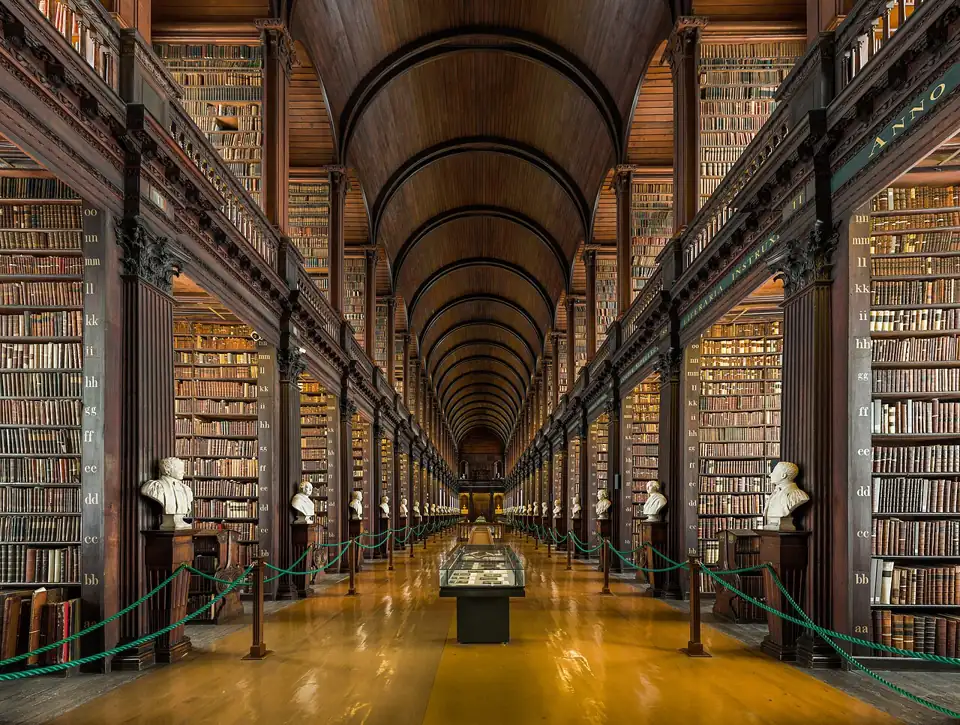 Photo: Long Room Interior, Trinity College Dublin, Ireland - Diliff