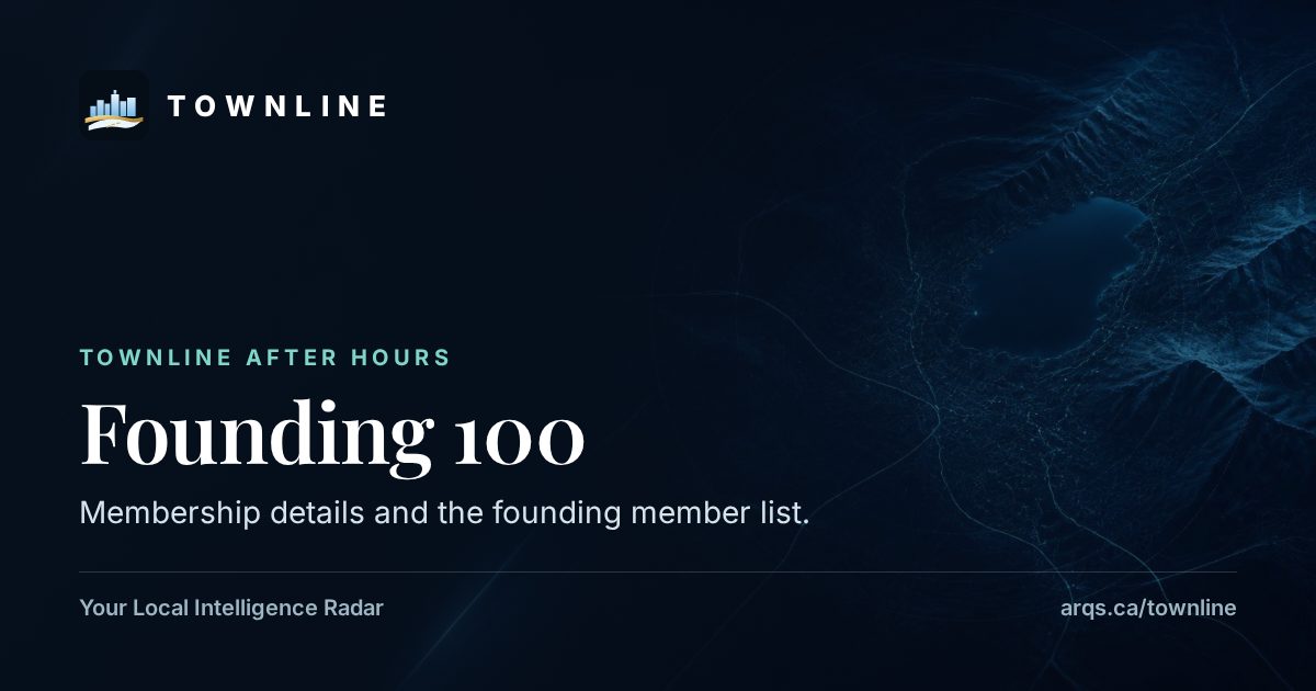 Townline After Hours — Founding 100