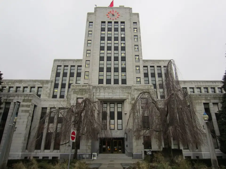 Vancouver City Hall on Cambie Street