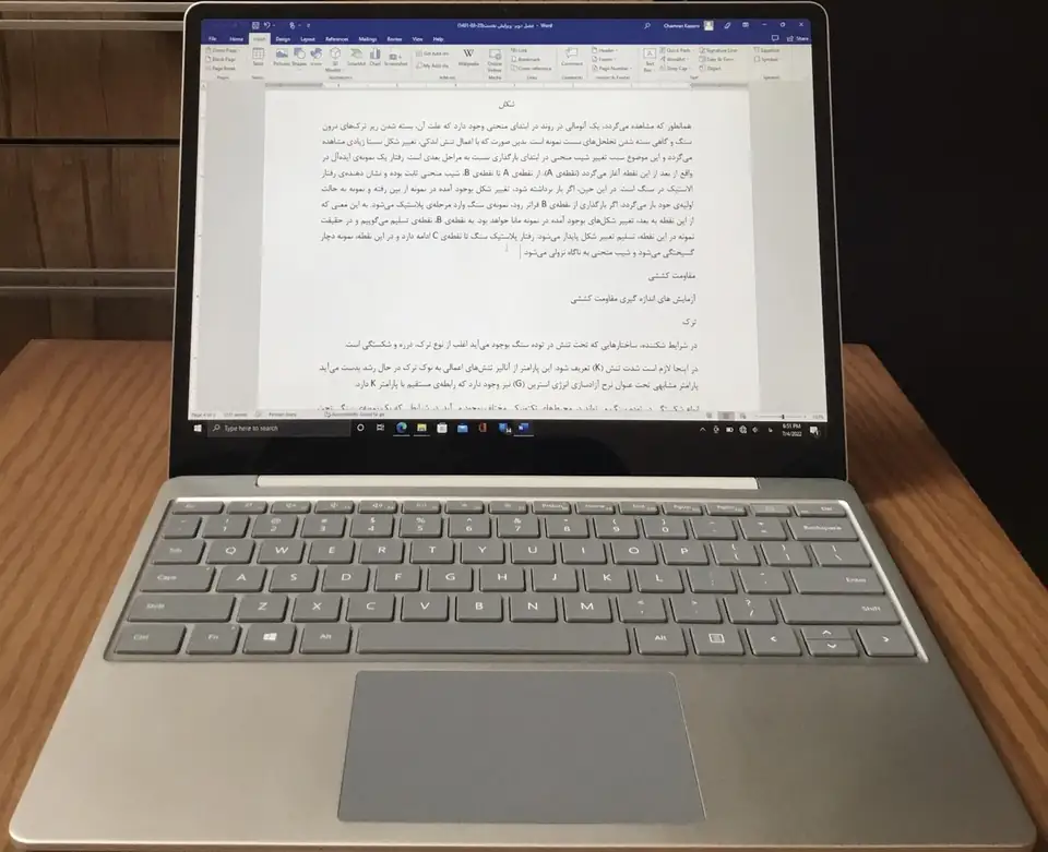A Microsoft Surface Laptop Go