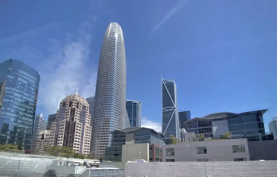 The San Francisco skyline with Salesforce Tower