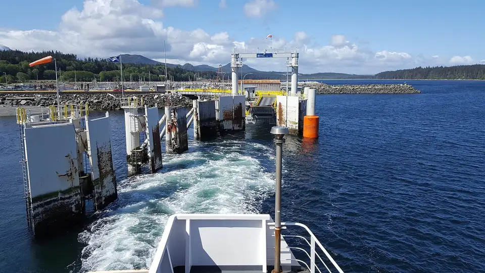 Leaving Port McNeill on northern Vancouver Island