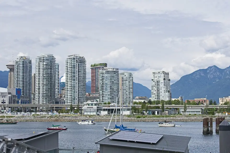 Yaletown seen across False Creek in Vancouver