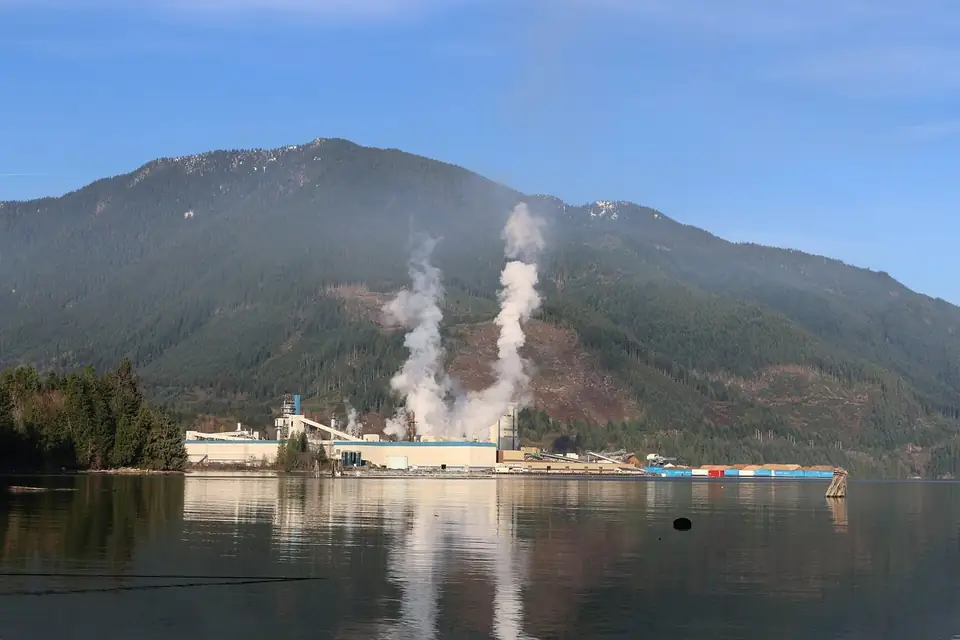 The Howe Sound Pulp and Paper mill at Port Mellon