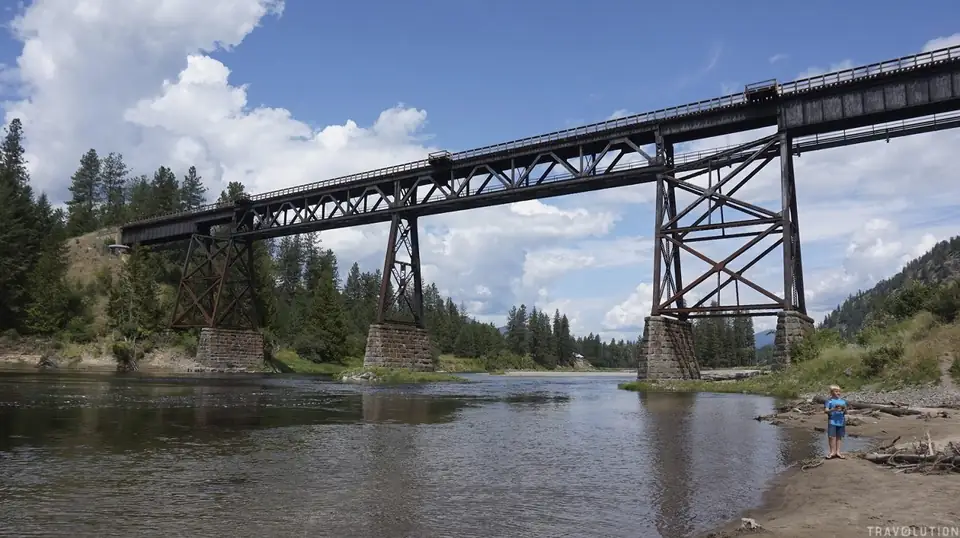 The Kettle River railway bridge in Grand Forks, B.C