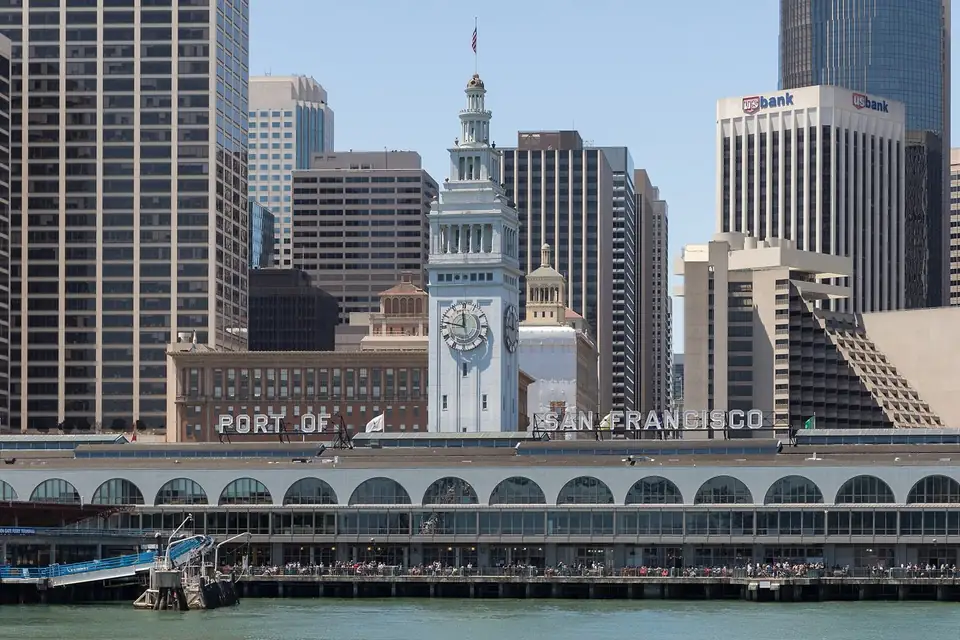 The San Francisco Ferry Building clock tower