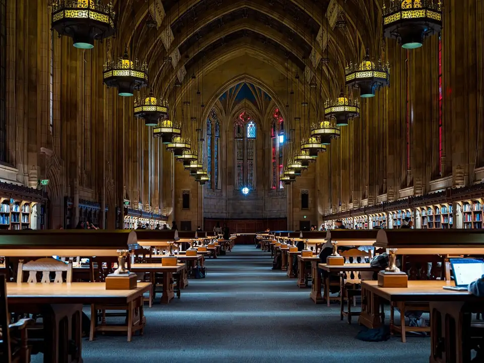 The Suzzallo Library reading room at the University of Washington in Seattle