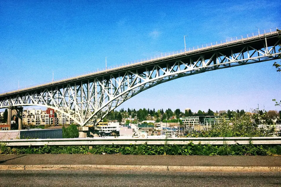 The Aurora Bridge, which carries Aurora Avenue in Seattle