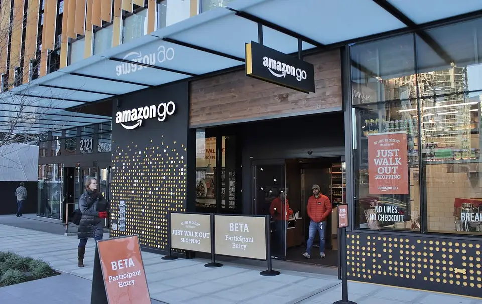 An Amazon Go store at the Day One building in Seattle