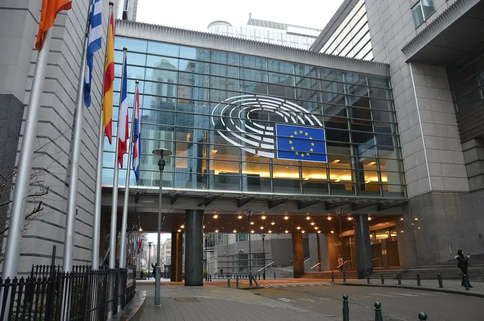 The European Parliament building in Brussels