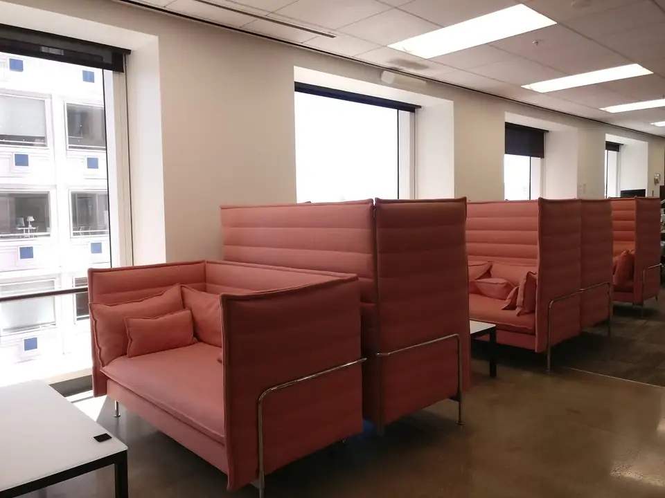 A lounge at the Wikimedia Foundation office in San Francisco