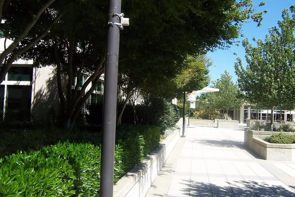 A plaza on Microsoft's Redmond campus