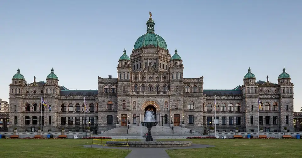 The B.C. Parliament Buildings in Victoria