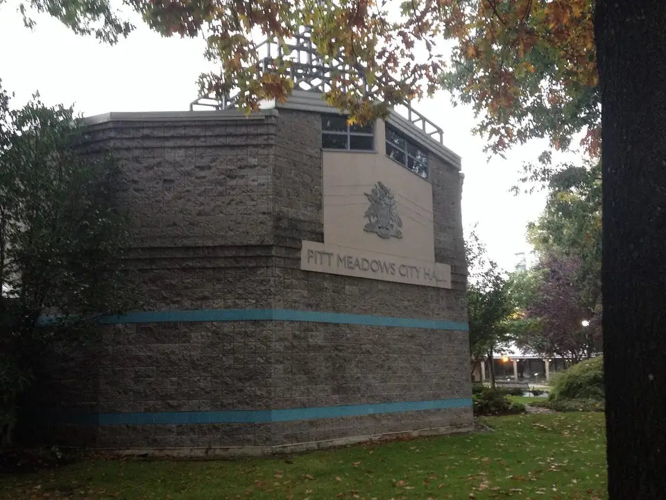 The Pitt Meadows municipal hall in the Maple Ridge-Pitt Meadows riding