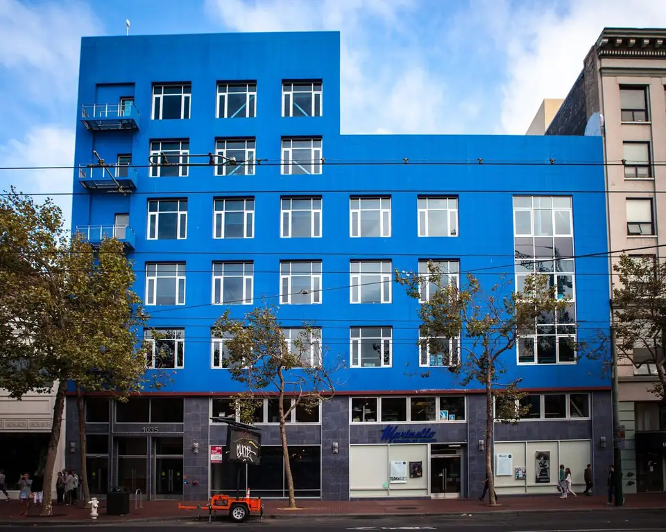An office building on Market Street in downtown San Francisco