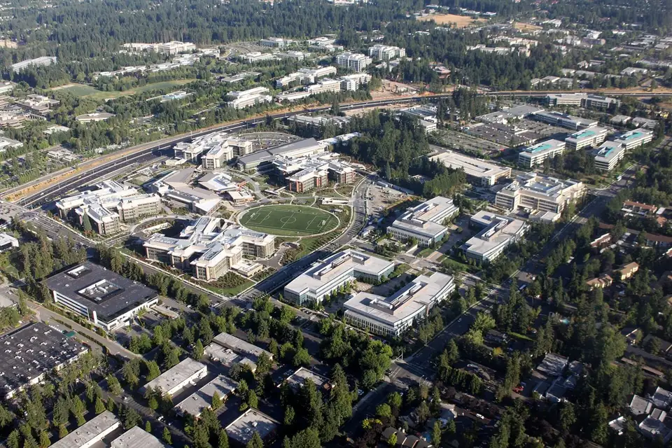An aerial view of Microsoft's west campus in Redmond, Wash. (file photo)