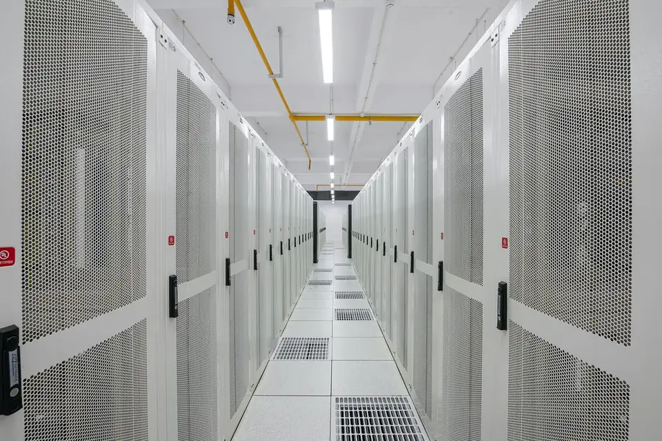 Server racks in a data centre (file photo, India)