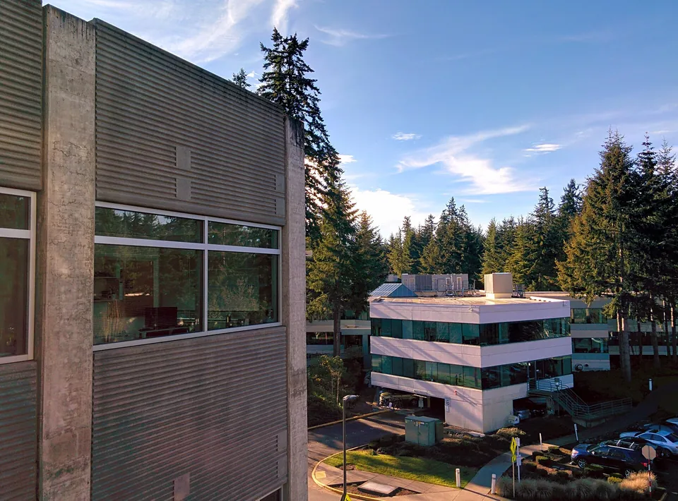 View across Microsoft's Redmond campus