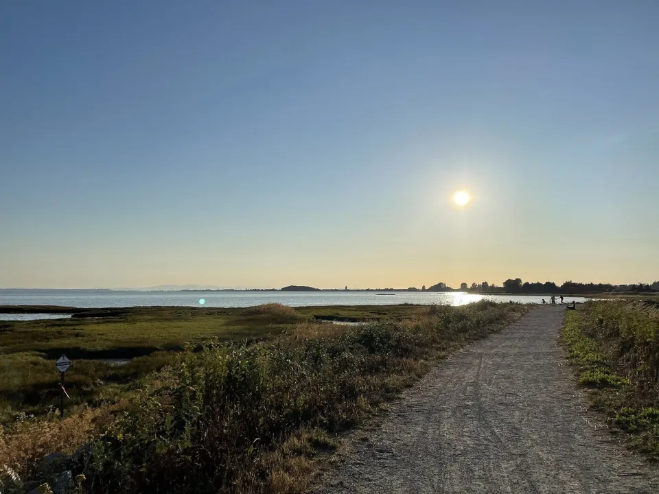Sunset over Mud Bay Park in Surrey, B.C.