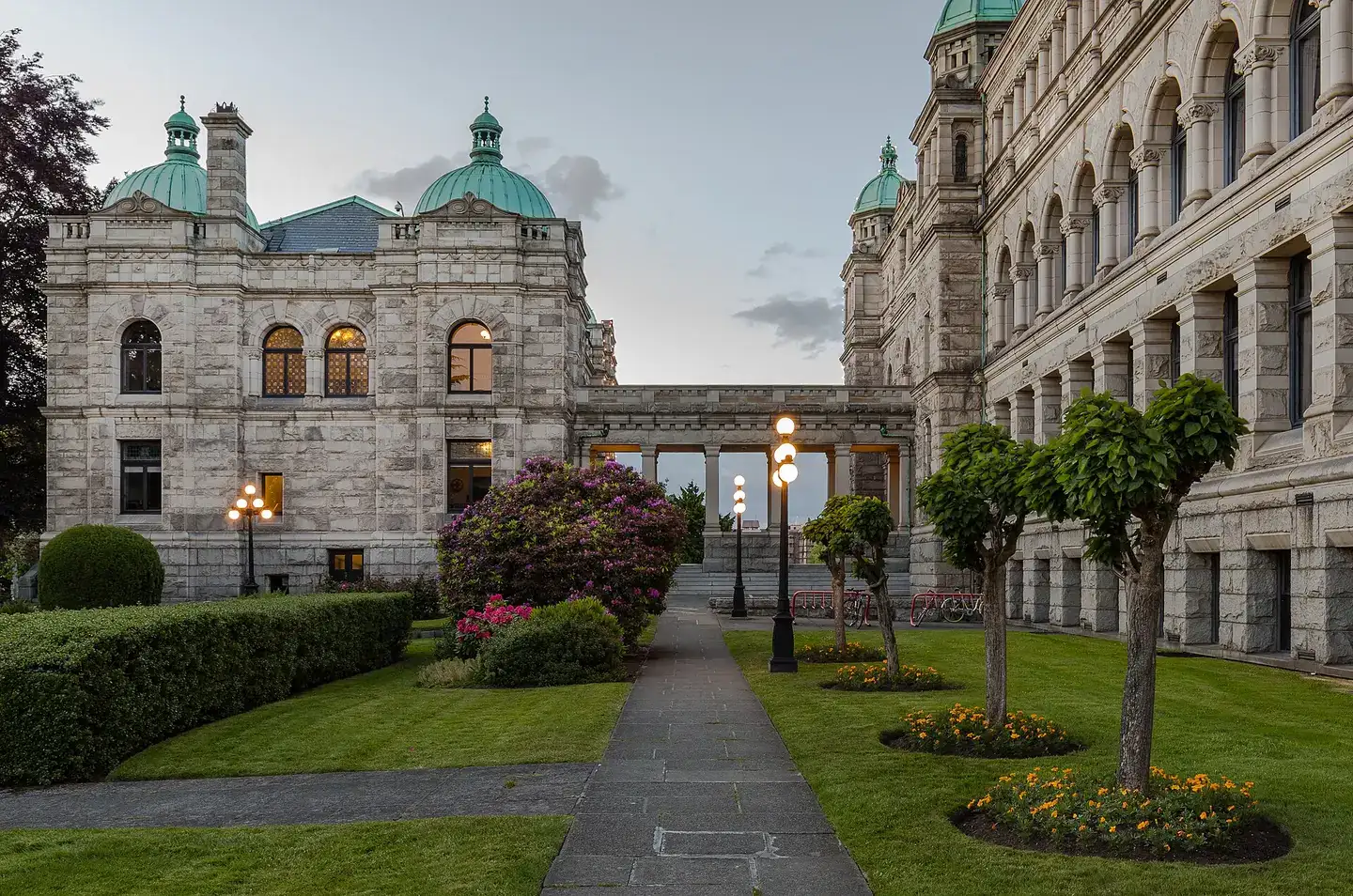 British Columbia Parliament Buildings and it gardens
