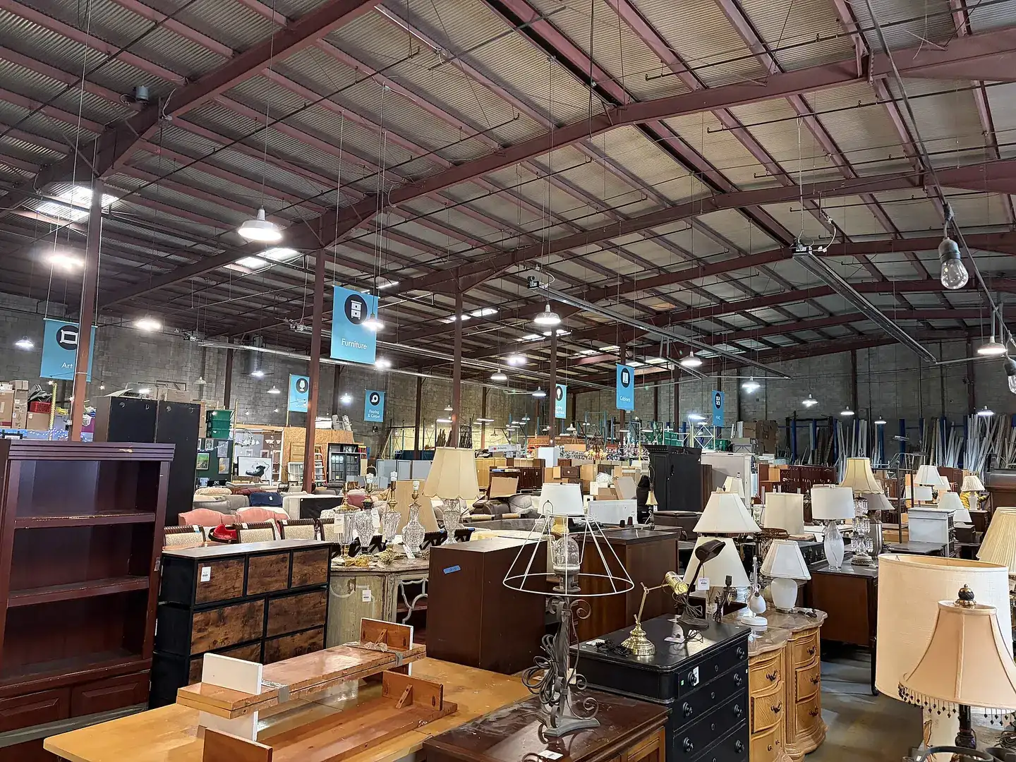 Community Forklift, a nonprofit warehouse for construction surplus and salvage materials, in Edmonston, Maryland