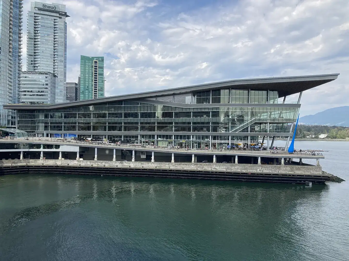 The Vancouver Convention Centre's exterior during the day