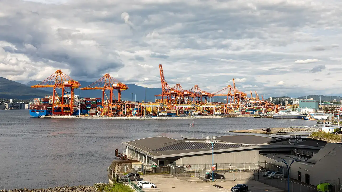 Vancouver Centerm Terminal in Vancouver, British Columbia, Canada