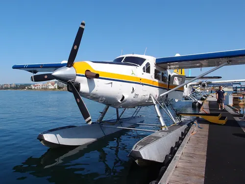 A floatplane in Victoria's Inner Harbour.