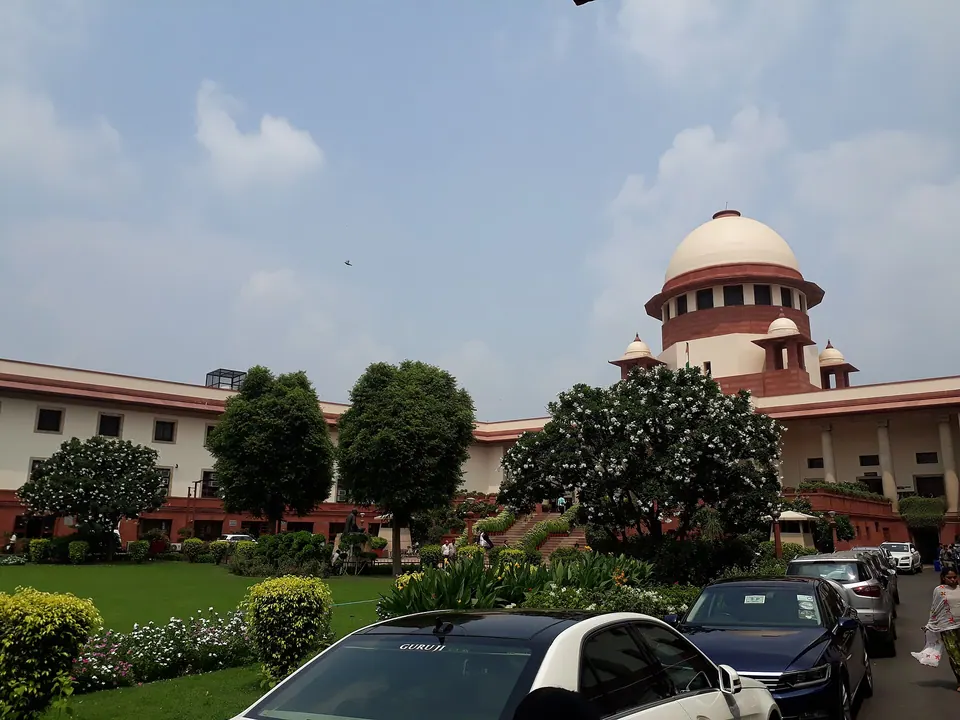 Inside the Supreme Court of India complex in New Delhi.